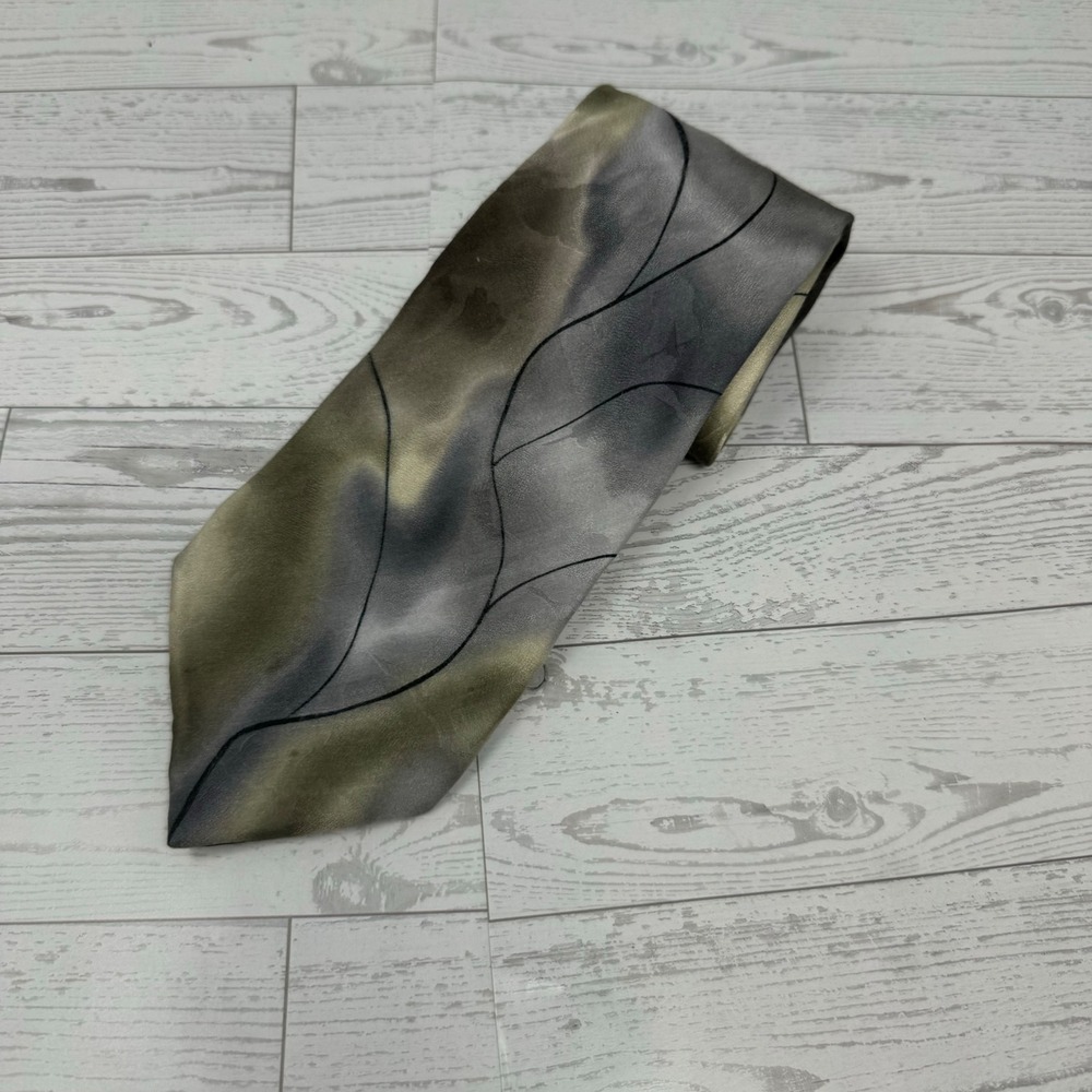 J Garcia Nude Collection 24 Mens Silk Blend Abstract Art Tie Necktie